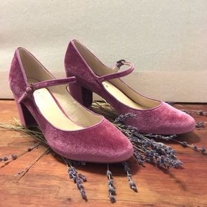 ModCloth Pink Velvet Heels